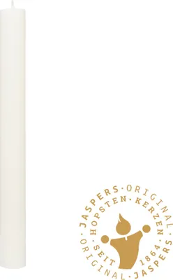 Produktbild von Flachkopf durchgefärbte Stabkerzen Dunkel-Elfenbein 290 x Ø 21 mm, 1 Stück