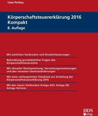 Produktbild von Körperschaftsteuererklärung 2016 Kompakt