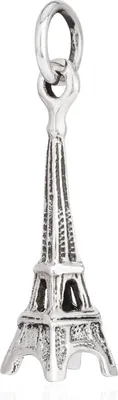 Produktbild von Kettenanhänger Eiffelturm 925 Silber 21x7mm Paris Frankreich Silberanhänger