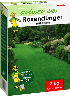 Produktbild von Grüner Jan Rasendünger für ca. 100m²