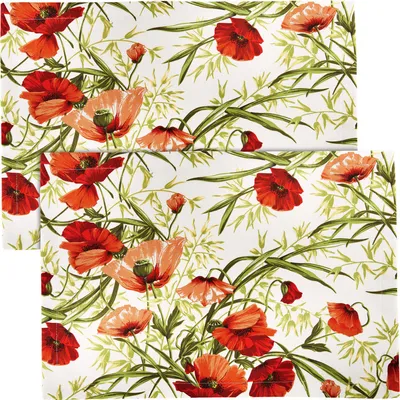 Produktbild von Sander Tischset Alvor" 2er-Pack rot-grün 35x50 cm"
