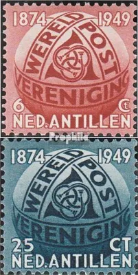 Produktbild von Briefmarken Niederländische Antillen 1949 Mi 4-5 (kompl.Ausg.) mit Falz Weltpostverein