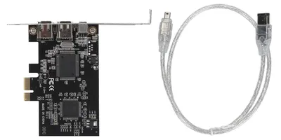 Obrázek produktu pro PCIE 1X na 3 porty 1394A Firewire Riser karta Dual Chip Design podpora 1440x1080 800Mbps rozšiřující adaptér pro Windows