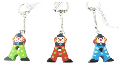 Immagine prodotto di Portachiavi lettera clown A