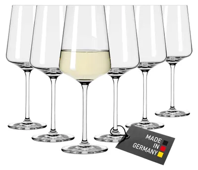 Image de Verre à vin blanc - Set de 6 - 400 ml - Cristal - Transparent