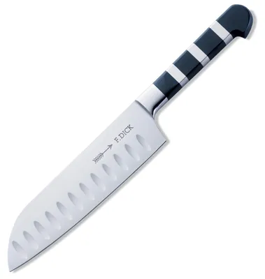 Santoku Küchenmesser 18 cm, X50CrMoV15 Stahl, 56° HRC