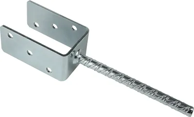 Immagine prodotto di Ancoraggio per pali da inserire nel calcestruzzo per pali da 7 x 7 cm Ancoraggio a U - al pezzo