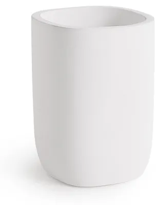 Immagine prodotto di Portaspazzolini in resina bianco opaco da appoggio | Yucca
