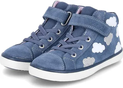 Produktbild von Lurchi Mädchen High Sneaker SKYE Blau Rauleder Größe: 30