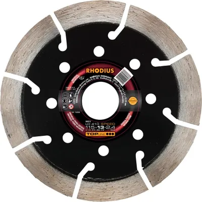 Produktbild von Rhodius 303712 LD410 SPEED Diamond cutting disc Diameter 115 mm Bore diameter 22.23 mm Natural stone 1 pc(s)