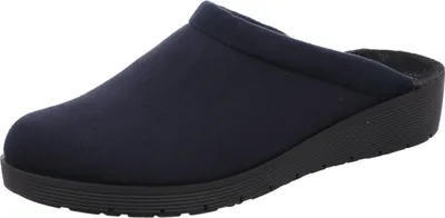 Produktbild von Rohde Damen Hausschuh Pantoffel Textil flach bequem Roma 2321, Größe:42 EU, Farbe:Blau