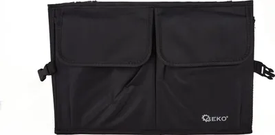 Produktbild von Kfz-Auto-Kofferraum Organizer Mit Fächern Für Ordnung Und Schutz Von Werkzeugen, Reiseaccessoires Und Einkäufen, Ideal Für Familien Und Reisende.