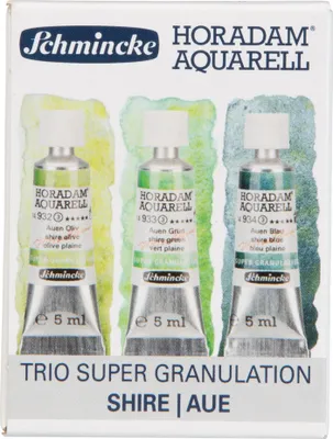 Produktbild von Schmincke Horadam Aquarellfarbe - Aue - 3 x 5ml Supergranulation 74 619 097