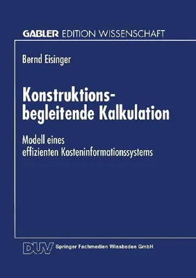 Produktbild von Konstruktionsbegleitende Kalkulation