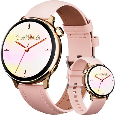 OKYUK Smartwatch Damen mit Telefonfunktion, 1.27" HD Touchscreen, 24h Herzfrequenz Schlafmonitor, 90+ Sportmodi, Fitnessuhr kompatibel mit Android iOS