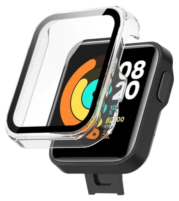 Produktbild von Für Xiaomi Mi Watch Lite Schutzhülle PC / gehärtetes Glas Transparent Schutz