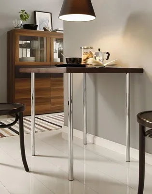 Immagine prodotto di Piedini metallici a staffa - Set da 4 - Piedini per mobili con piastra di montaggio - L 30 cm - Diametro 30 mm - 8 misure