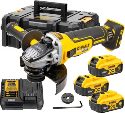 Produktbild von Schnurloser Winkelschleifer Dewalt 125Mm 18V 3X5Ah Bürstenlos