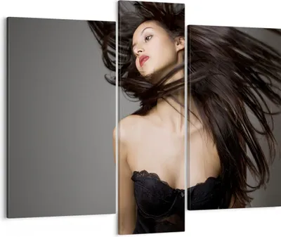 Produktbild von Bild auf Leinwand - Leinwandbild - Schönheit Mode Modell posieren - 95x80cm - Wand Bild - Wanddeko - Leinwanddruck - Bilder - Kunstdruck - Wanddekoration - Leinwand bilder - Wandkunst - CB95x80-2128