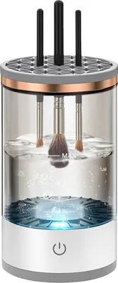 Produktbild von Elektrischer Make-up-Pinselreiniger, USB-betrieben, 7000 U/min, multifunktional, automatische Kosmetikpinsel-Reinigungsmaschine, Trockner, Pinselwaschwerkzeug, Behälter