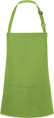 Produktbild von Karlowsky kurze Latzschürze BASIC mit Schnalle und Tasche 75 x 60 cm unisex Polyester/Baumwollmix Limette