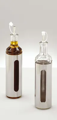 Obrázok produktu pre Fľaša na ocot/olej Zeller, 500 ml, sklo/nerez Ø6,5x28