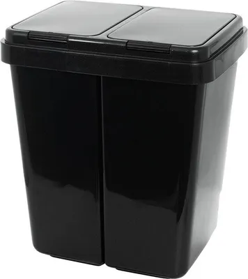 Zdjęcie produktu dla Plastikowe skrzynki do przechowywania na zewnątrz – pojemniki z tworzywa sztucznego do użytku wewnątrz i na zewnątrz – sortowanie / pojemniki plastikowe o pojemności 50 litrów
