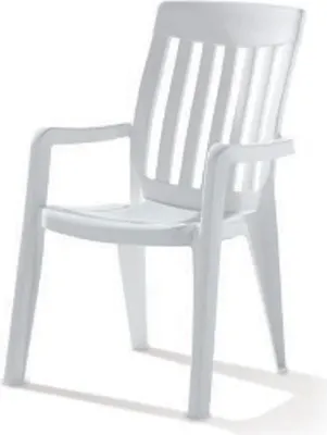Produktbild von SIEGER Gartensessel Palma L 65 x B 59 x H 92 cm , Kunststoff, stapelbar, weiß