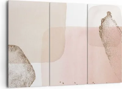 Produktbild von Bild auf Leinwand - Leinwandbild - 3 Teile - Abstraktion Modern Pastell - 165x110cm - Wand Bild - Wanddeko - Wandbilder - Leinwanddruck - Bilder - Wanddekoration - Leinwand bilder - CE165x110-4618