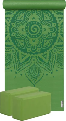Produktbild von Yoga-Set Starter Edition - spiral mandala (Yogamatte + 2 Yogablöcke)