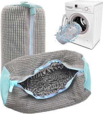Produktbild von Famanu Wäschebeutel für Schuhe - Weiß/Grau oder Grau/Blau