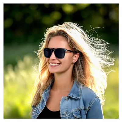 Produktbild von Polarisierte Sonnenbrillen-Aufsatz, Clip-On Sonnenbrille, anhebbar und ultraleicht, für Herren und Damen, 100% UV400