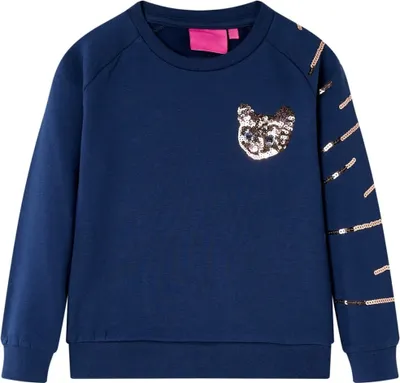Produktbild von Kinder-Sweatshirt Marineblau 128