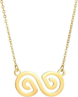 Produktbild von Halskette Esko - Elegante Goldene Damenhalskette aus Edelstahl KP21092