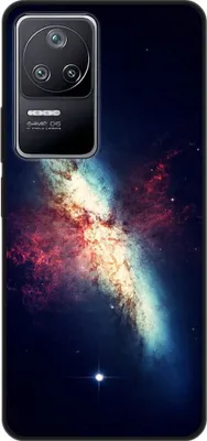 Produktbild von König Design Hülle kompatibel mit Xiaomi Poco F4 Kunststoff Soft Handyhülle - Handy Case Galaxie