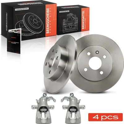 Produktbild von Frankberg 2x Bremssattel+2x Bremsscheiben Hinten für Opel Astra A04 Meriva Combo