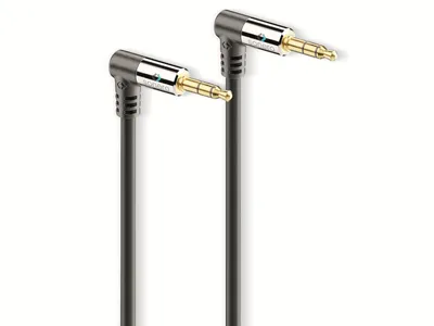 Produktbild von PureLink sonero Stereo Audio Kabel. 3,5mm Stecker 90° auf 3,5mm Stecker 90°