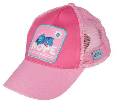 Produktbild von Disney Stitch Kinder Mädchen Basecap Baseball Kappe Mütze – Rosa / 54