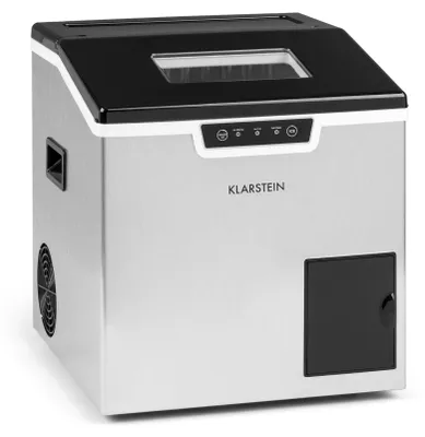 Obrázek produktu pro Klarstein Výrobník kostek ledu malý, 3l, 20kg drceného ledu/kostek, samočistící