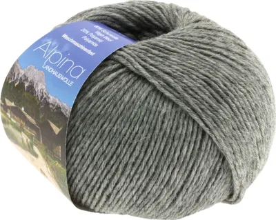 Immagine prodotto di Lana Grossa ALPINA LANDHAUSWOLLE 50 g Trachten stricken edle Trachtenwolle 210 m Farbe 005 - Grau meliert