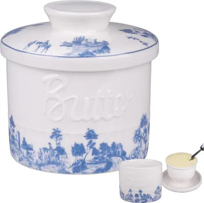 Produktbild von Keramik Butterdose - Wassergekühlt - Vintage Ausstrahlung