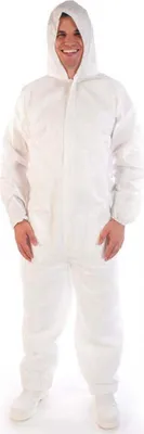 Produktbild von HYGOSTAR PP-Overall mit Kapuze weiß XXL