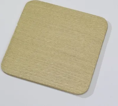Produktbild von Kerzenteller Flachteller Quadratisch Alu Gold 12 x 12 cm ideal für Kerzen, Taufkerzen, Hochzeitskerzen, Trauerkerzen