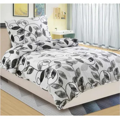 Obrázek produktu pro Mikroflanelové povlečení Edera grey 140x200, 70x90 cm