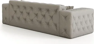 Produktbild von Sofaset Designersofa CHANTAL 3-2-1 in Stoff Opera Velvet Taupe