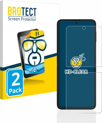Produktbild von 2x Für Samsung Galaxy Z Flip 3 5G Schutzfolie BROTECT Displayschutz Display Schutz Folie Klar Transparent