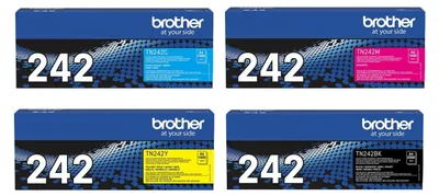 Produktbild von Brother TN242 4er Pack / Original Toner / TN-242 alle Farben (TN242C, TN242M, TN242Y, TN242BK)