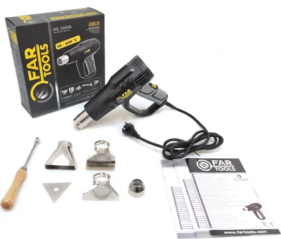 Image de Décapeur thermique - Pistolet à air chaud - 2000 W - 2 vitesses de chauffe - FAR TOOLS - 115354