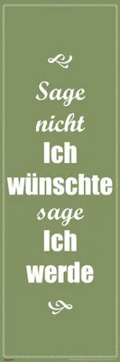 Immagine prodotto di Motivazionale Non dire vorrei - Poster sottile - 30,5x91,5