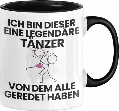 Produktbild von Tänzer Geschenk Tasse Lustige Geschenkidee Geburtstag für Tänzer Ich Bin Dieser Legendäre Tänzer Von Dem Alle Geredet Haben Kaffee-Becher (Schwarz)